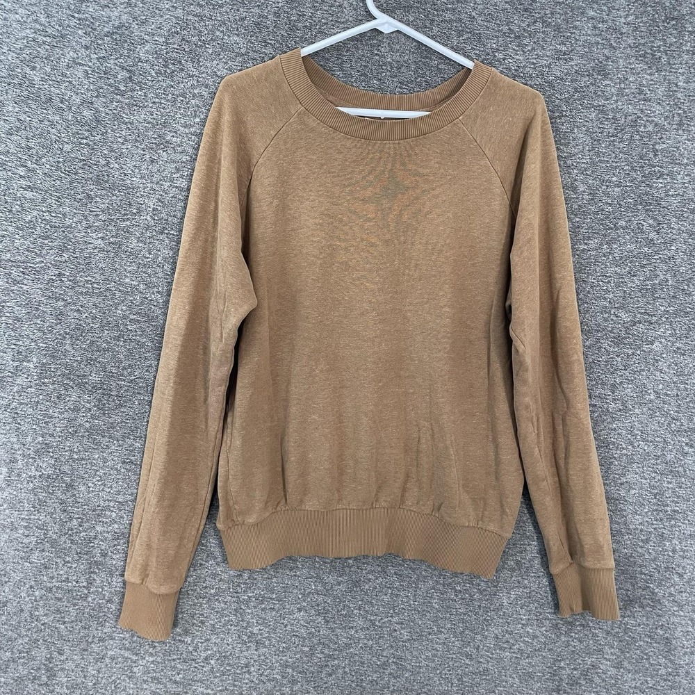 Jungmaven Sweater Mens Large Brown Hemp Organic Cotton Crewneck Knit Pullover